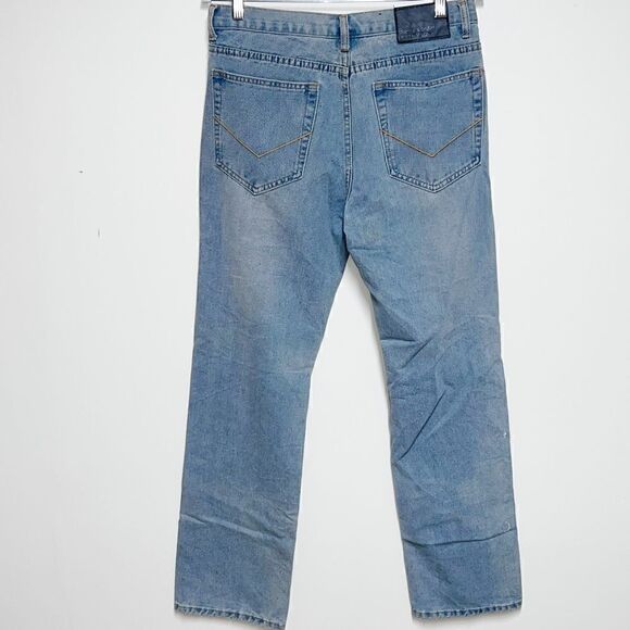 Pierre Cardin Light Wash Relaxed Straight Leg Mid Rise Mens Jeans Sz 32 R - Picture 2 of 7